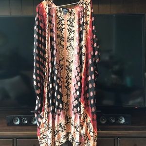Slouchy long kimono